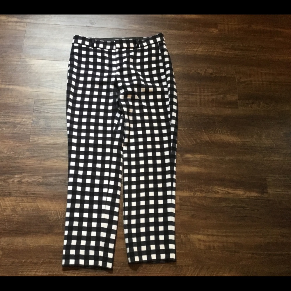 Black and white pants from Banana Republic
